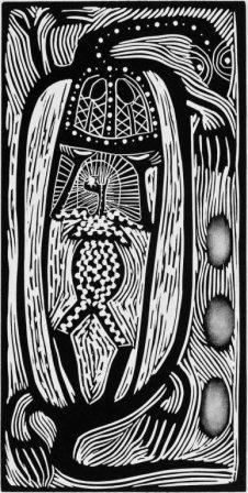 ARONE MEEKS | 'Munuiti (turtle)' | Linocut Print