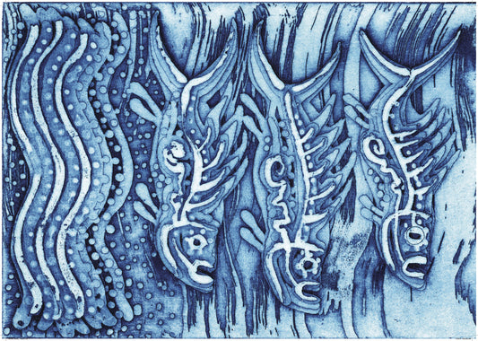 BLAK FLAIR PROJECTS | 'Blue Moon Barra' Wrapping Paper / Arone Meeks