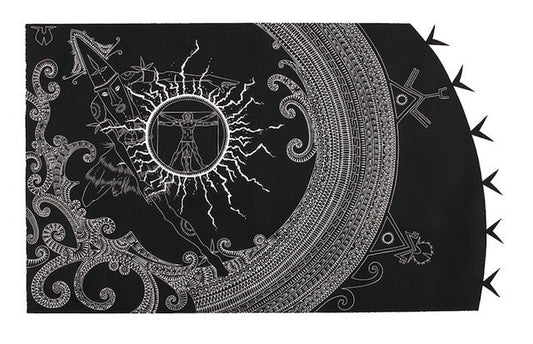 BRIAN ROBINSON | '...and on the 6th day he created man' | Linocut print