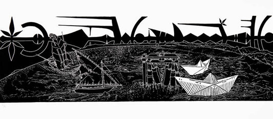 BRIAN ROBINSON | 'Ilan Regatta' | Linocut Print