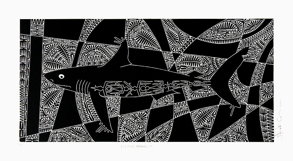 BRIAN ROBINSON | 'Lurking baidam II' | Linocut Print
