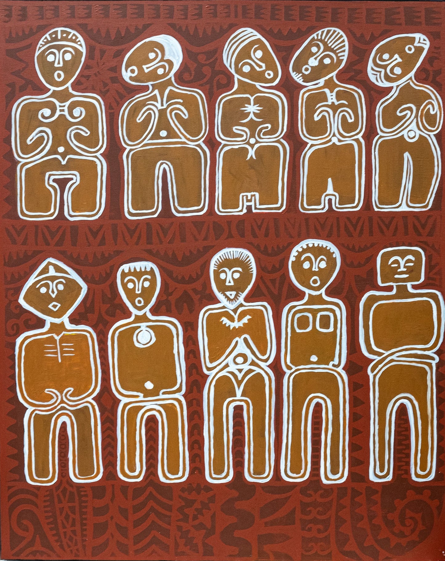 ROBERT TOMMY PAU | 'Hundred Fathers' | 2021 | Painting