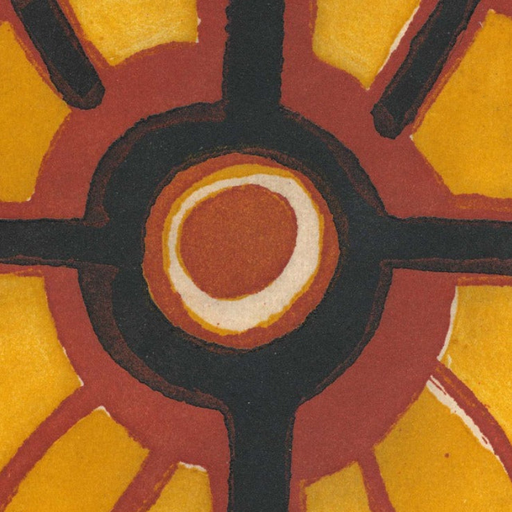 EDNA AMBRYM | 'There's no straight roads in life today, (all curves)' | Etching print