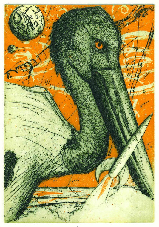 GEOFF DIXON | 'Jabiru in Space' | Etching