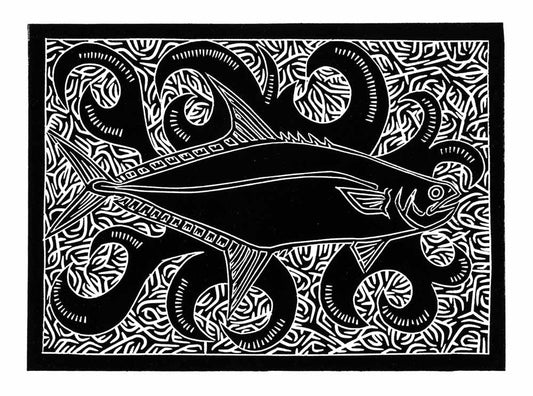 JOEL SAM | 'Queen Fish' | Linocut
