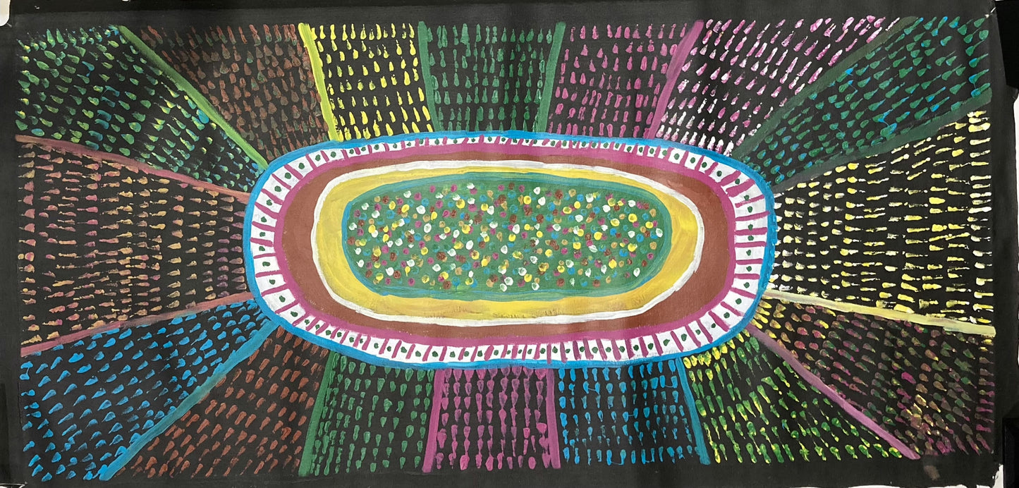 LORRAINE KAYE BUSH | 'My Grandfathers Story Place' | Painting / Synthetic Polyester on Canvas