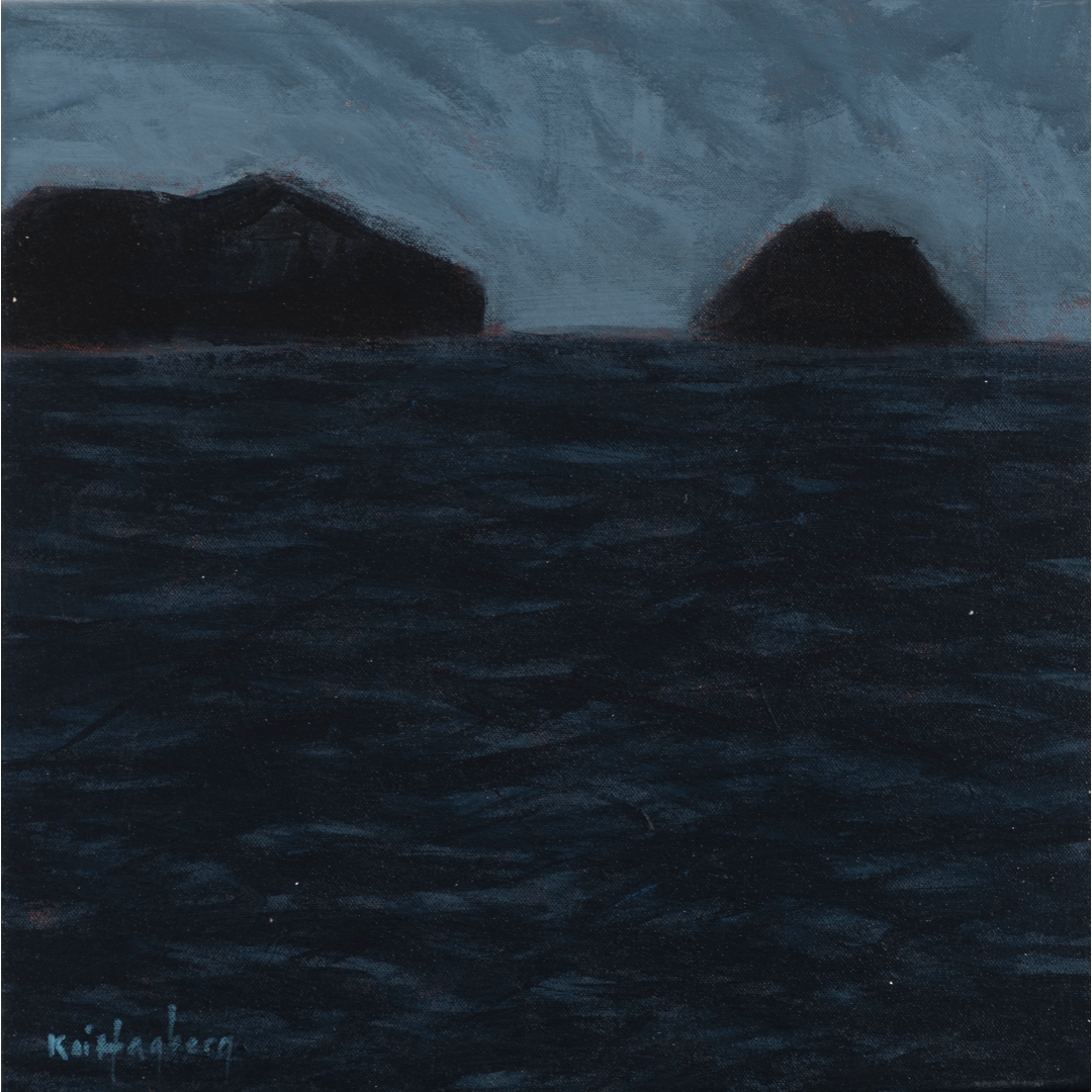 KAI HAGBERG | 'Nocturnal Seascape No.2' | 2024-26 | Acrylic on canvas | H 355 x W 355 mm