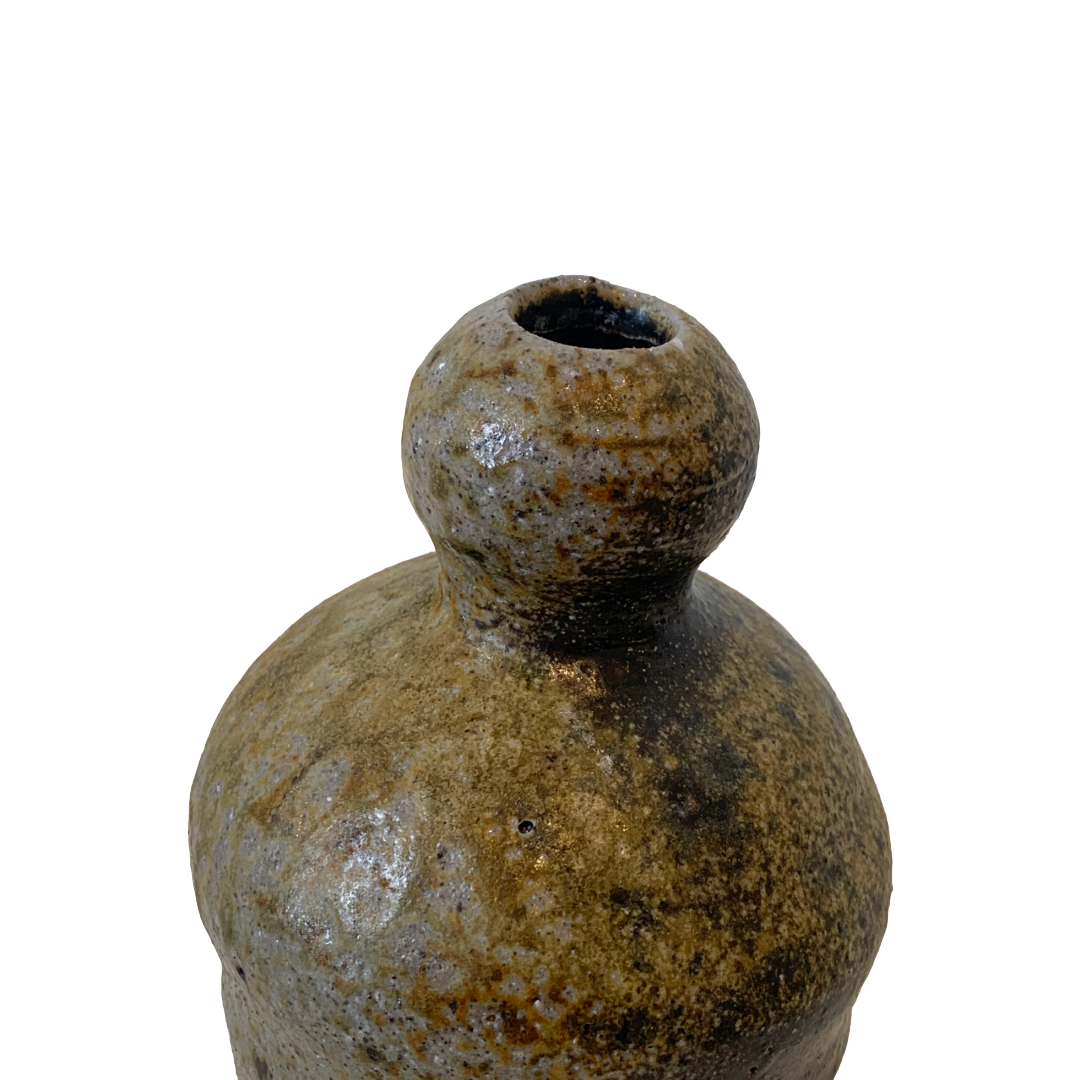 LACHLAN MACKEE | ‘Bud Vase’ | 2025 | Wheel-thrown Stoneware / Wood-fired in Anagama kiln 100hrs