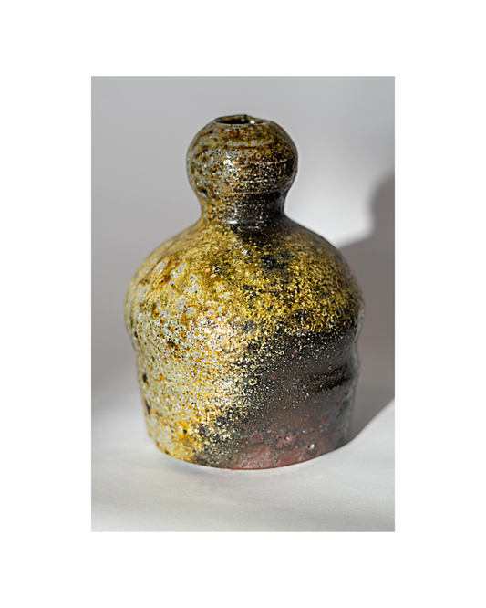 LACHLAN MACKEE | ‘Bud Vase’ | 2025 | Wheel-thrown Stoneware / Wood-fired in Anagama kiln 100hrs