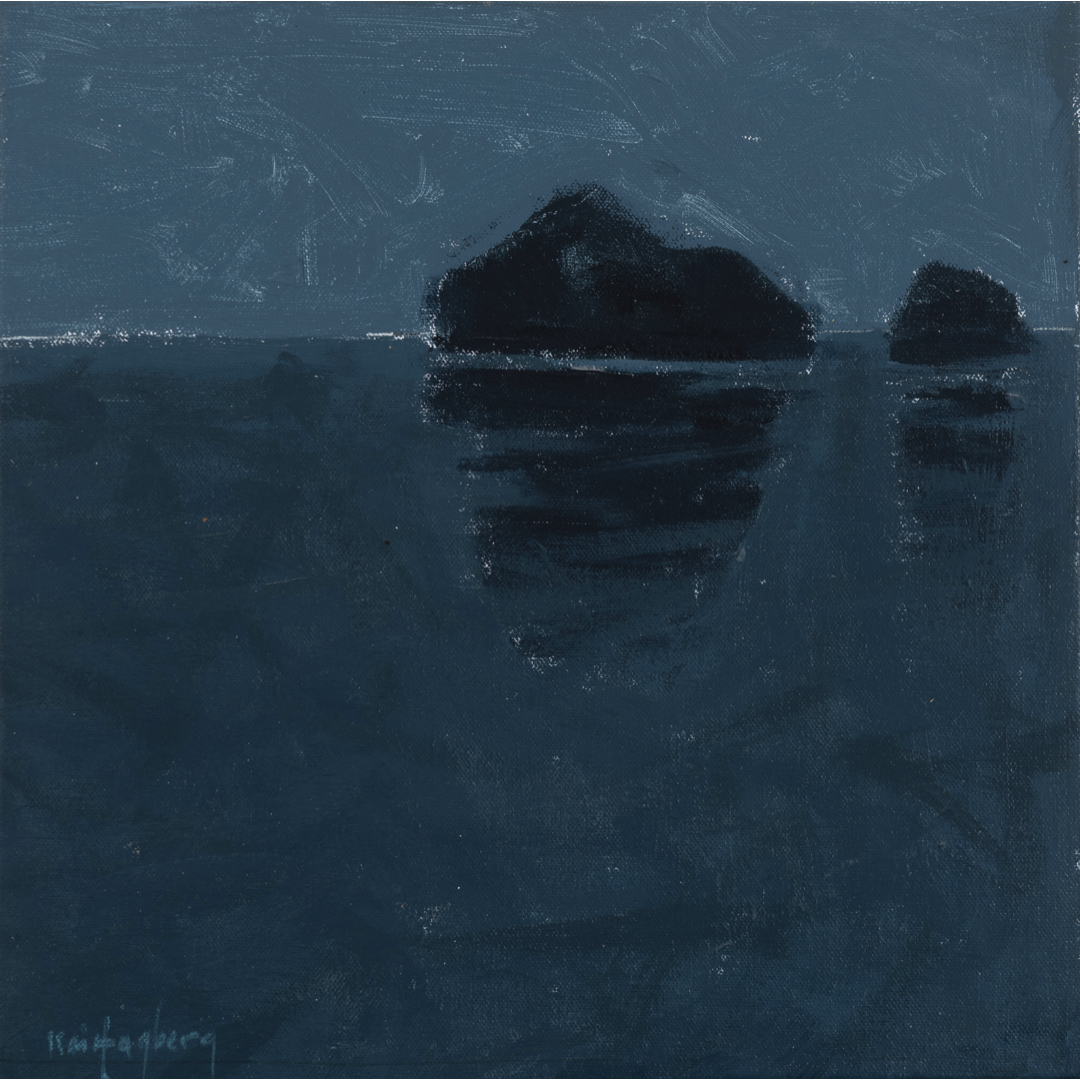 KAI HAGBERG | 'Nocturnal Seascape No.3' | 2024-26 | Acrylic on canvas | H 355 x W 355 mm