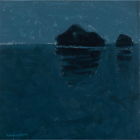KAI HAGBERG | 'Nocturnal Seascape No.3' | 2024-26 | Acrylic on canvas | H 355 x W 355 mm