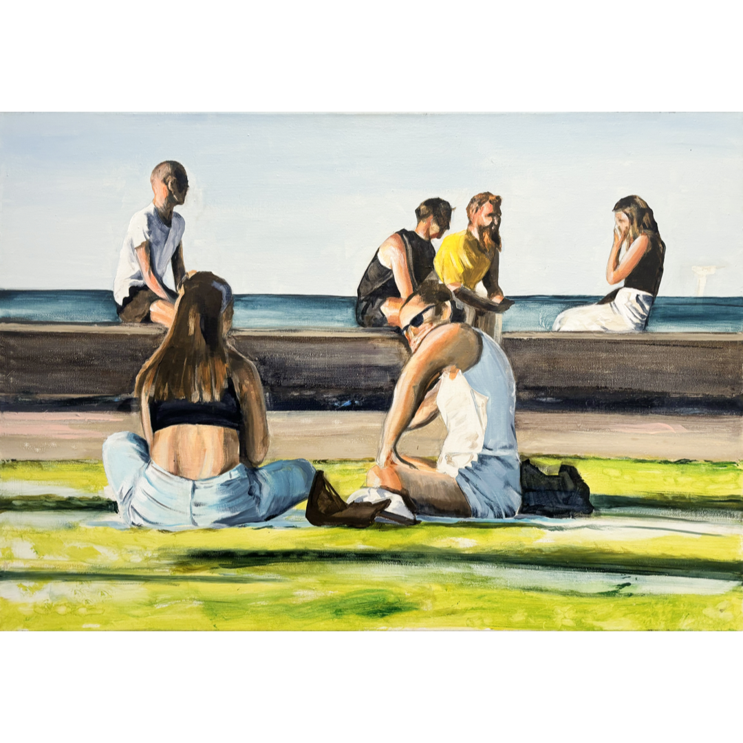 TIA ADOBERG | 'Everything begins and ends at exactly the right time and place' | Acrylic on Canvas