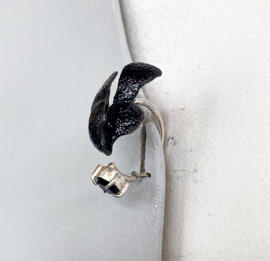 LOIS HAYES | ‘Shifting Contours - Ring 1’  | 2025 | Enamel / recycled copper/ sterling silver/ lab grown sapphire