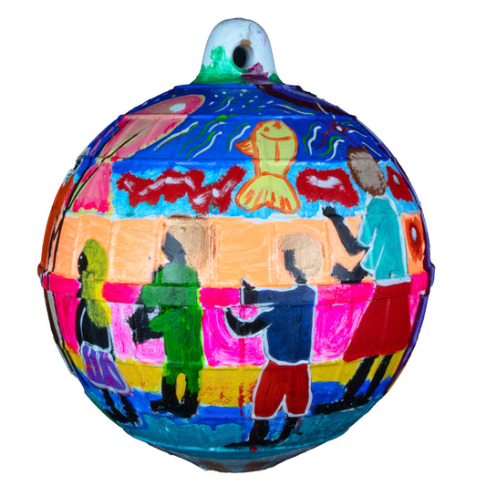 ELVERINA JOHNSON | 'Day out' | 2026 | Painted buoy using acrylic paint