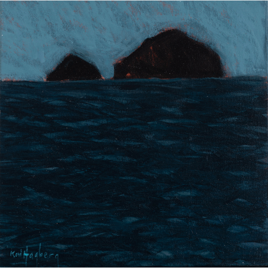 KAI HAGBERG | 'Nocturnal Seascape No.1' | 2024-26 | Acrylic on canvas | H 355 x W 355 mm