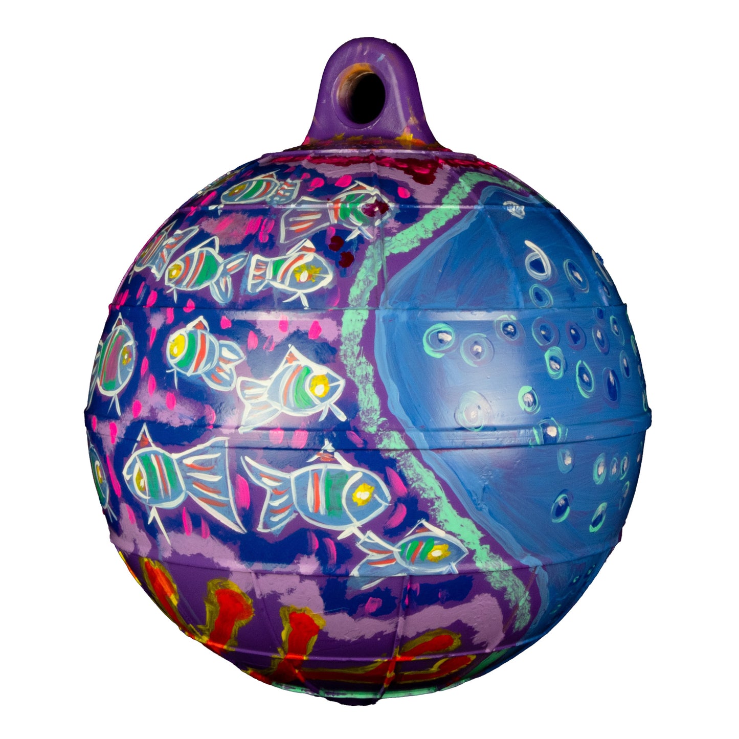 ELVERINA JOHNSON | 'Mayi' | 2026 | Painted buoy using acrylic paint