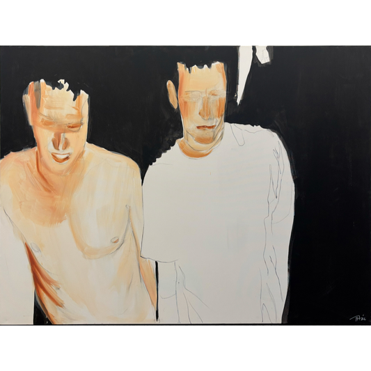 TIA ADOBERG | 'Bros' | 2026 | Oil on Canvas
