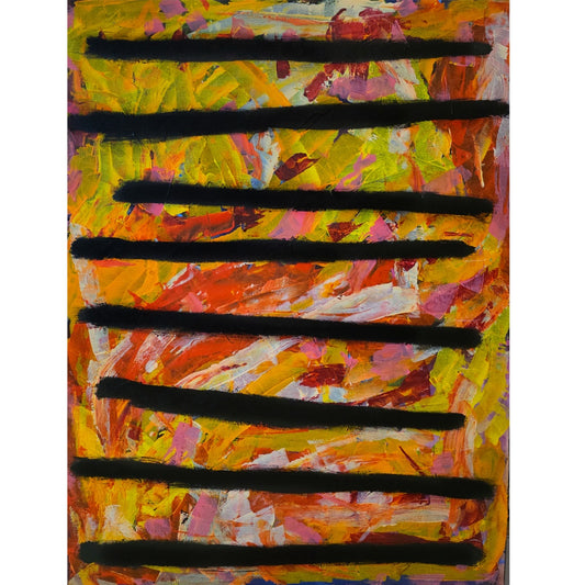 JACK WILKIE-JANS | 'Beds Are Burning' | 2025 | acrylic on canvas | H1220 x W920 x D40 mm