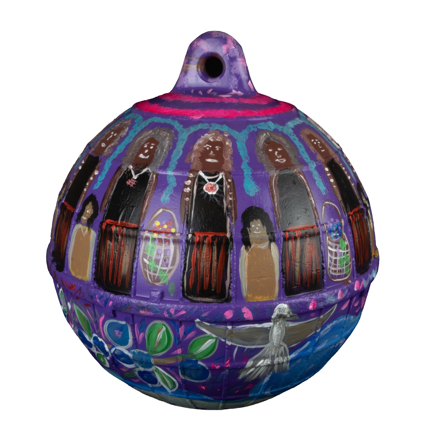 ELVERINA JOHNSON | 'Womans Story' | 2025 | Painted buoy using acrylic paint