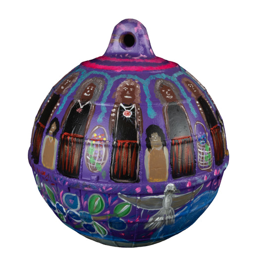 ELVERINA JOHNSON | 'Womans Story' | 2025 | Painted buoy using acrylic paint