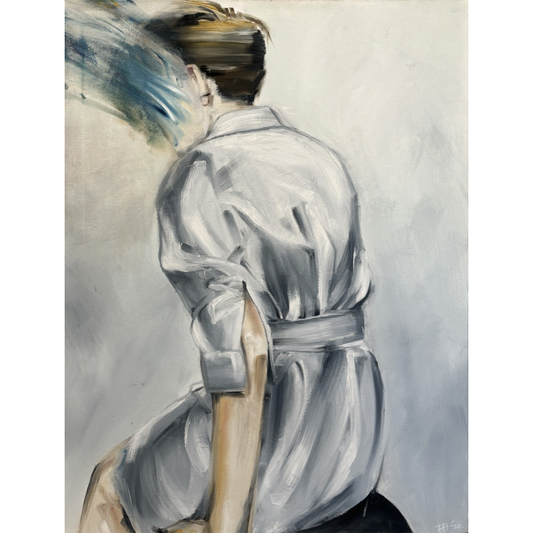 TIA ADOBERG | 'White Collar' | 2021 | Acrylic on Canvas