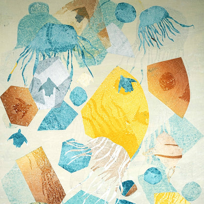 SOLOMON BOOTH | 'Perspective XXIV' | 2023 | Monotype on Belgian linen | H 1200 x W 800 mm