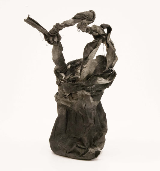 JULIE POULSEN | 'Hunky 2' | 2026 | Recycled materials / glue / ink | 295 x 150 x 150 mm