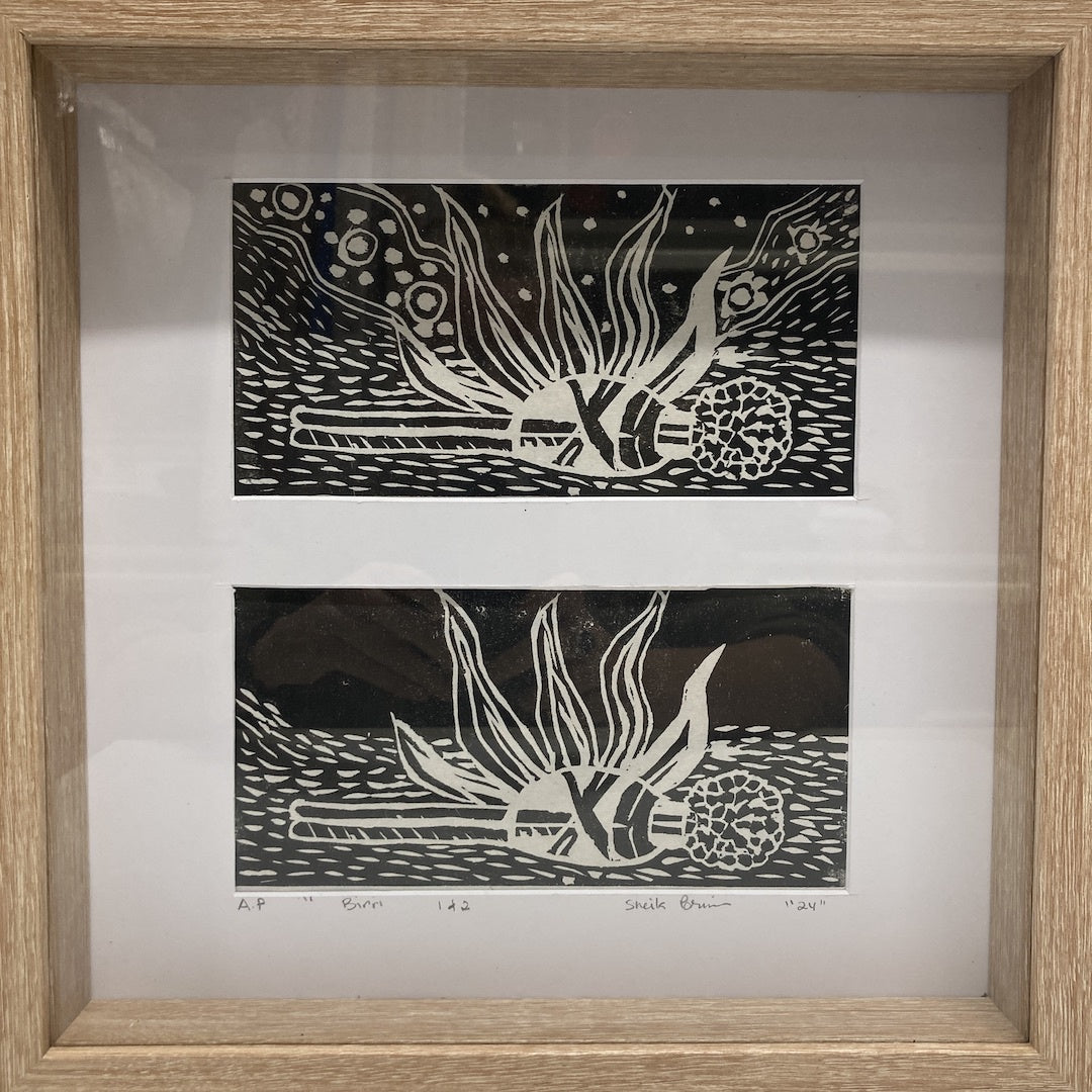 SHEILA BRIM | 'Birri 1 & 2' | Linoprint