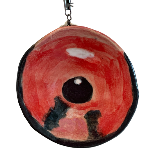 GABRIELLE COONEY | 'Red Handfish - Sympterichthys Politus' | 2025 | ceramic | H90 x W90  mm