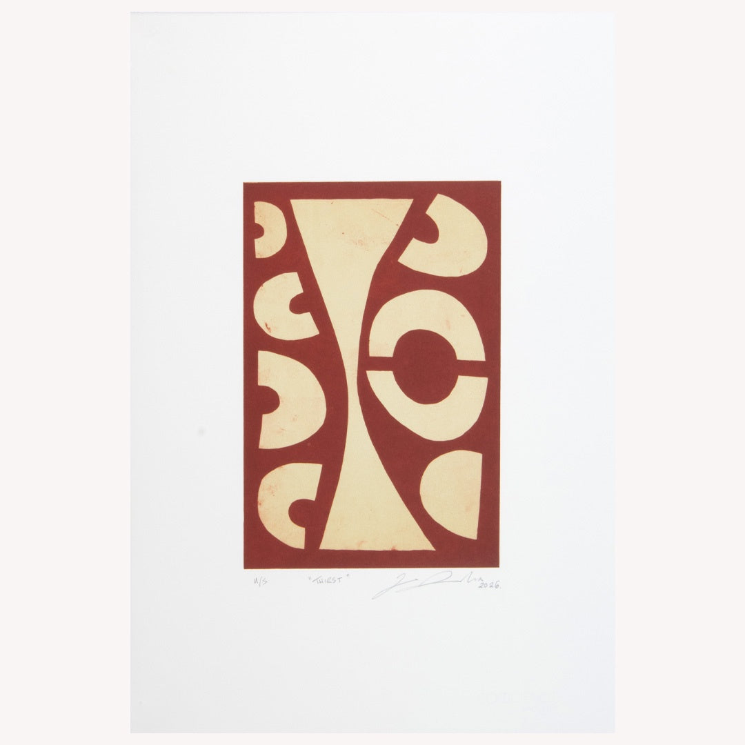 ZANE SAUNDERS | 'Thirst (red)' | 2026 | Plate lithograph | H 300 x W199 mm