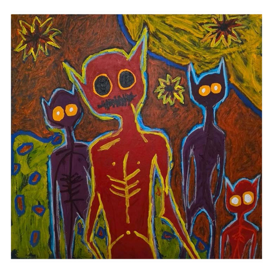 JACK WILKIE-JANS | 'Move to Make' | 2025 | acrylic on canvas | H 910 x W 910 mm