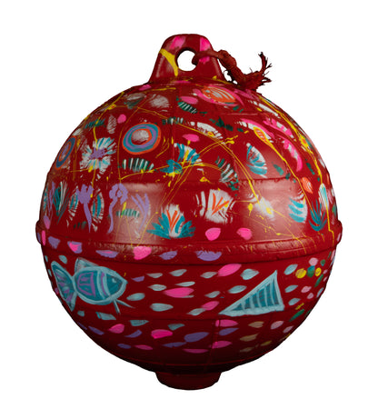ELVERINA JOHNSON | 'Reef' | 2025 | Painted buoy using acrylic paint