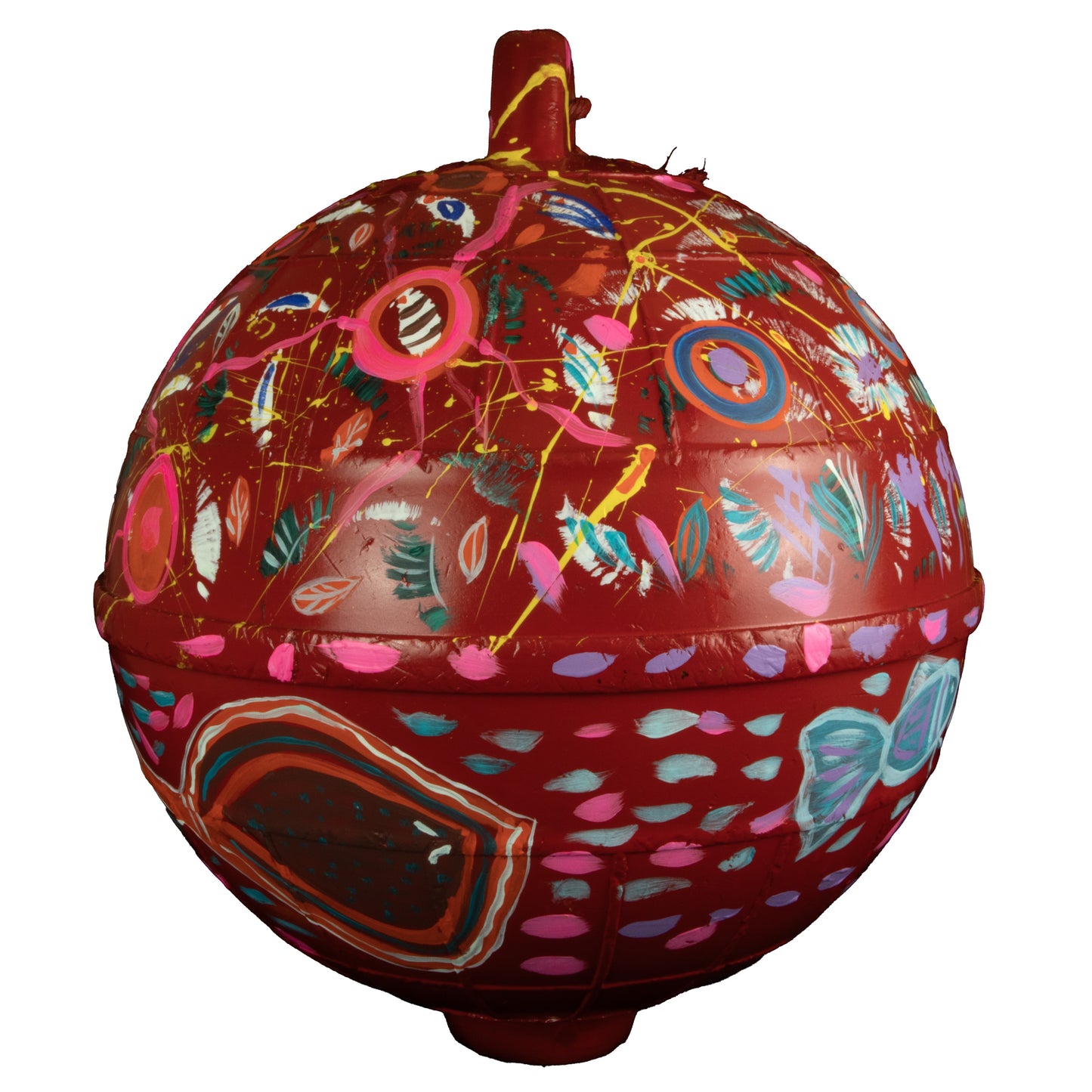 ELVERINA JOHNSON | 'Reef' | 2025 | Painted buoy using acrylic paint