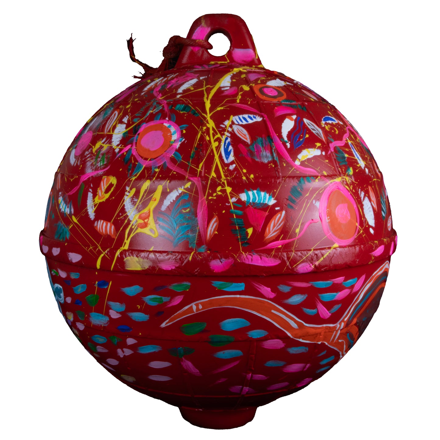 ELVERINA JOHNSON | 'Reef' | 2025 | Painted buoy using acrylic paint