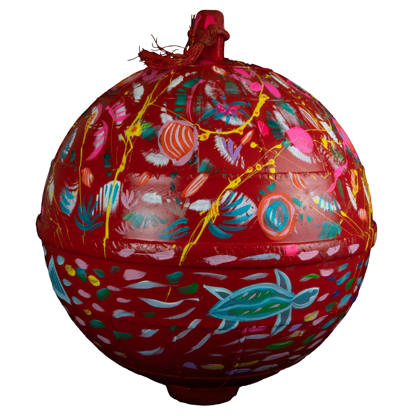 ELVERINA JOHNSON | 'Reef' | 2025 | Painted buoy using acrylic paint