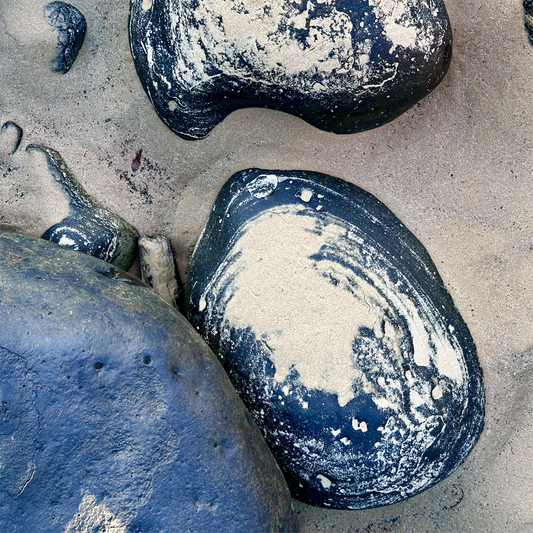 KIM NOLAN | #56 Sand patterns, Mission Beach | 2025 | photographic print | H100 x W100