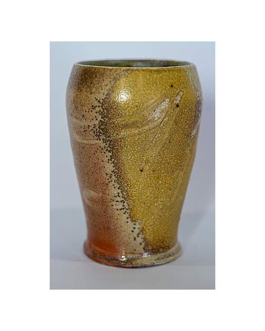 LACHLAN MACKEE | ‘Tumbler 1’ | 2025 | Wheel-thrown Stoneware / Wood-fired in Anagama kiln 100hrs