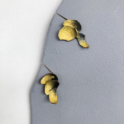 LOIS HAYES | ‘Shifting Contours - Earrings 5’ | 2025 | Enamel / recycled copper/ sterling silver