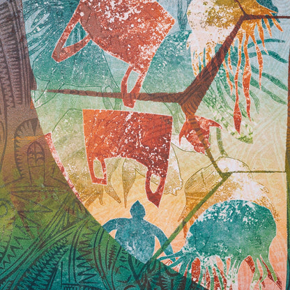 SOLOMON BOOTH | 'Awareness (xxi)' | 2026 | Monoprint on paper | H 520 x W 370 mm