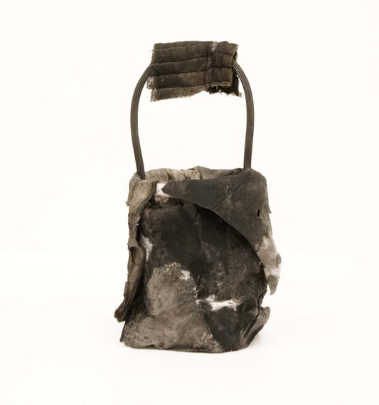 JULIE POULSEN | 'Hunky 5' | 2026 | Recycled materials / glue / ink | 230 x 115 x 120 mm