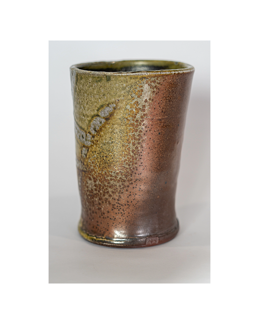 LACHLAN MACKEE | ‘Tumbler 2’ | 2025 | Wheel-thrown Stoneware / Wood-fired in Anagama kiln 100hrs