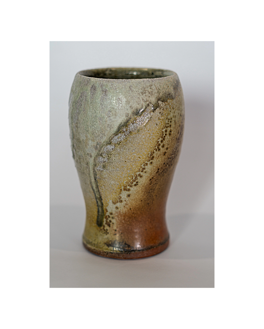 LACHLAN MACKEE | ‘Tumbler 3’ | 2025 | Wheel-thrown Stoneware / Wood-fired in Anagama kiln 100hrs