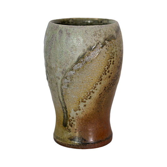 LACHLAN MACKEE | ‘Tumbler 3’ | 2025 | Wheel-thrown Stoneware / Wood-fired in Anagama kiln 100hrs