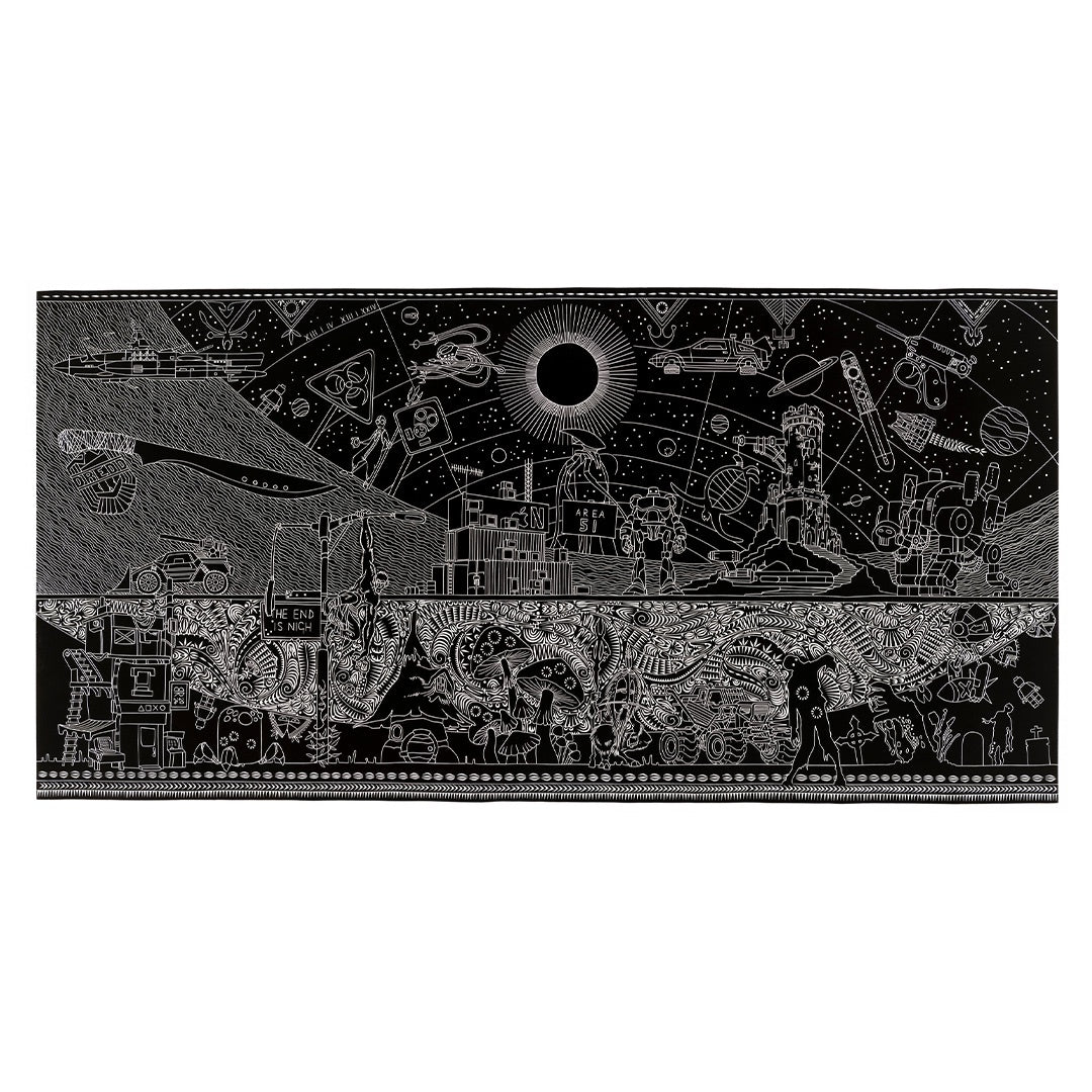 BRIAN ROBINSON | 'Cursed be the ground for our sake. Both thorns and thistles it shall bring forth for us, for out of the ground we were taken from the dust that we are, and to the dust we shall return' | Vinylcut