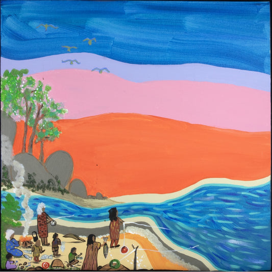 ELVERINA JOHNSON | 'Fishing at Weembal' | 2025 | Painting