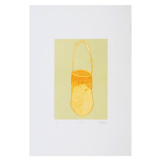 SHERYL J BURCHILL | 'Dilly Bag' | 2026 | Plate lithograph | H 300 x W 194 mm