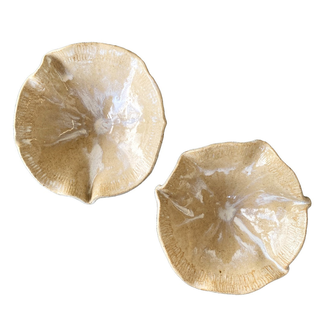 AKIKO HANAZAKI | ‘Ice Cream Plates’ | 2 piece Set / Glazed Terracotta