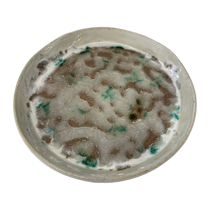 AKIKO HANAZAKI | ‘Amedama Glass Plate’ | Crackled Glaze | Ceramic Plate