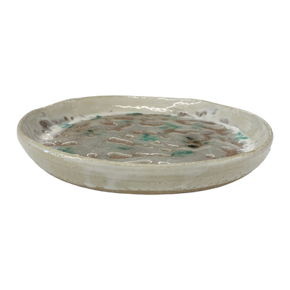 AKIKO HANAZAKI | ‘Amedama Glass Plate’ | Crackled Glaze | Ceramic Plate