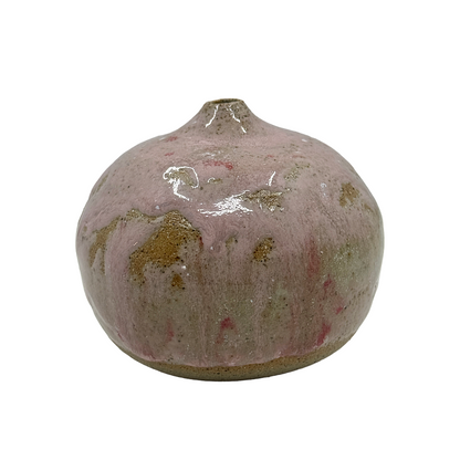 AKIKO HANAZAKI | 'Pink Peppermint Glaze Vase No 2'  | Hand built ceramic